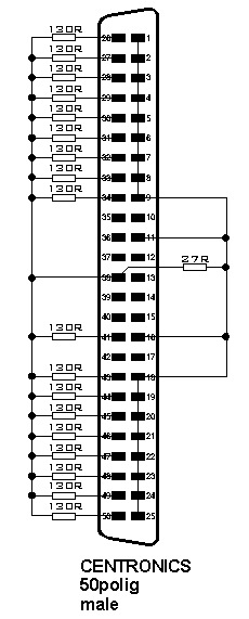 einfacher externer SCSI-Terminator