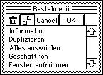 Screenshot Neu-Men von Custom Menus