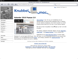 Screenshot: Knubbelmac.de auf dem iPad