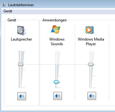 Lautstärke pro Anwendung