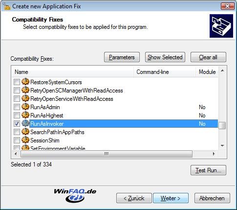 Create new Application Fix - Step 3