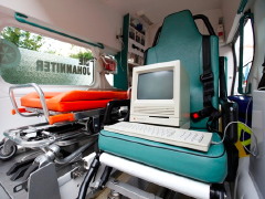 Als Beifahrer der JUH