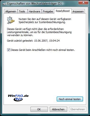 Eigenschaften von Wechseldatenträger